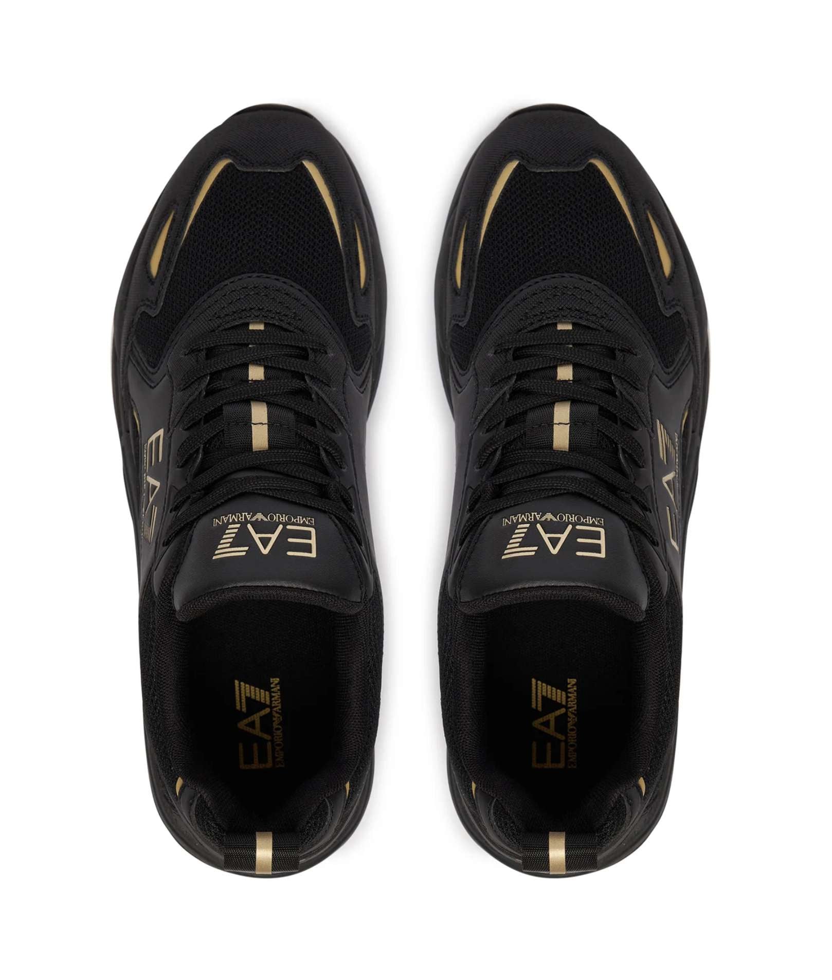 Sneaker EA7 Emporio Armani triple black/gold U27EA06 7X000308 AF18447 MZ177