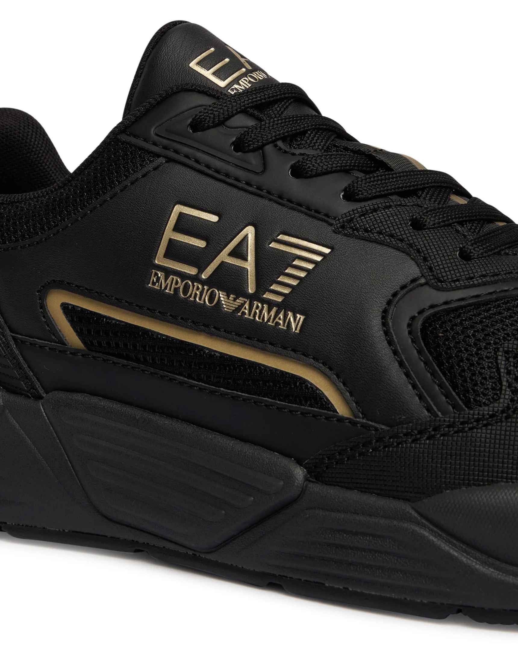 Sneaker EA7 Emporio Armani triple black/gold U27EA06 7X000308 AF18447 MZ177