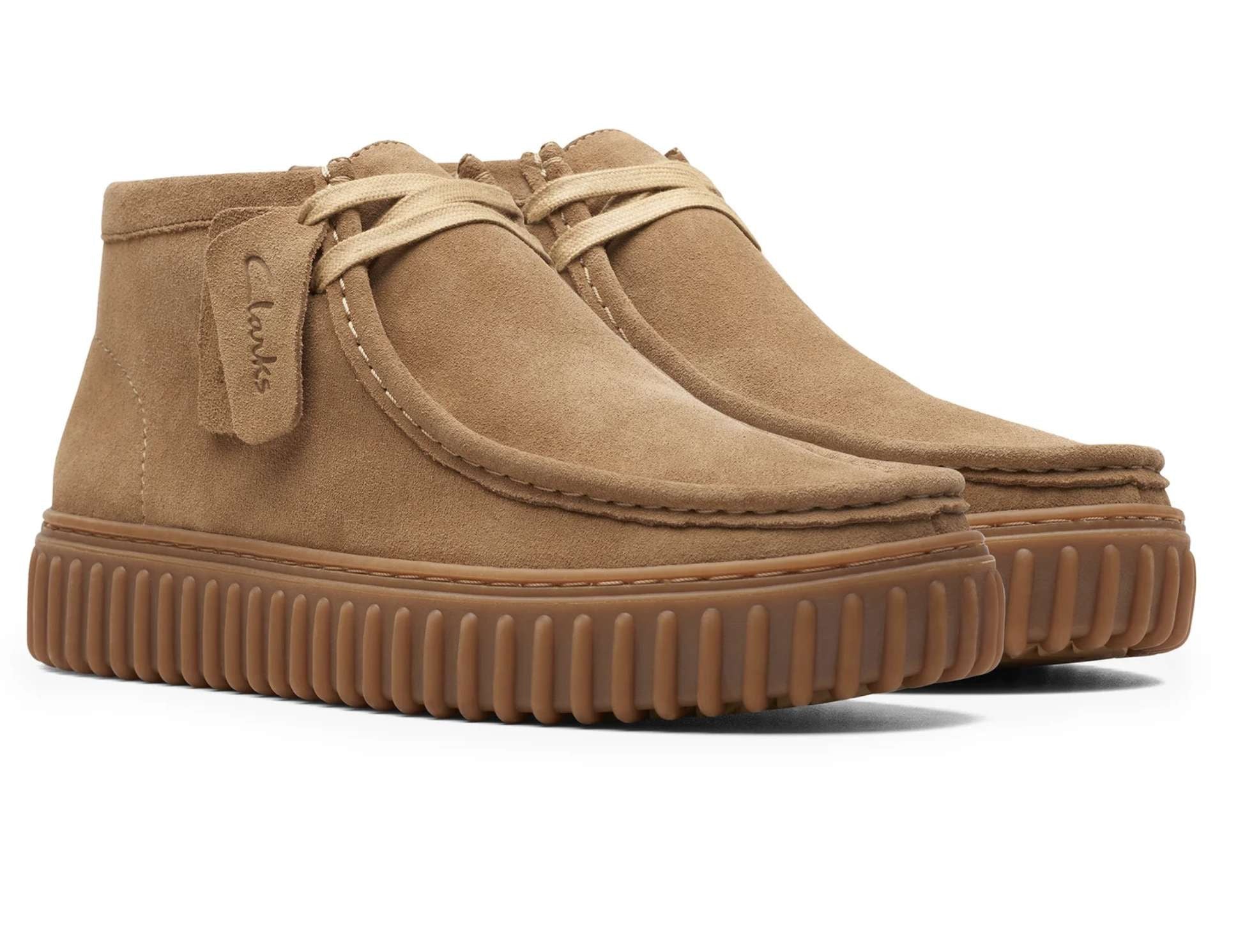 Polacchino uomo Clarks Torhill Hi dark sand suede U27CL01 26173663