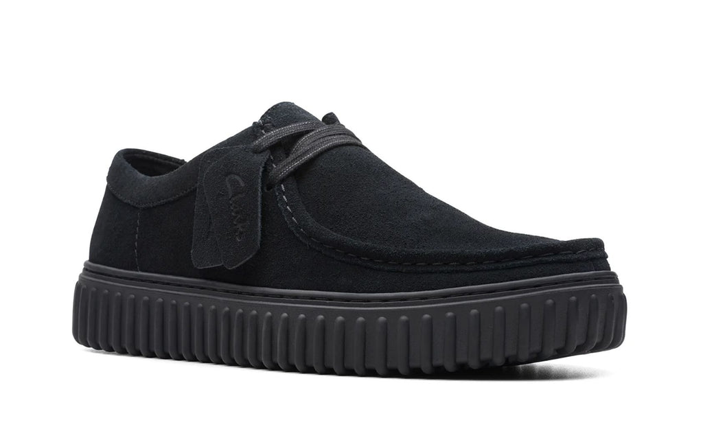Allacciata uomo Clarks Torhill Lo black sde leather U27CL05 26172019