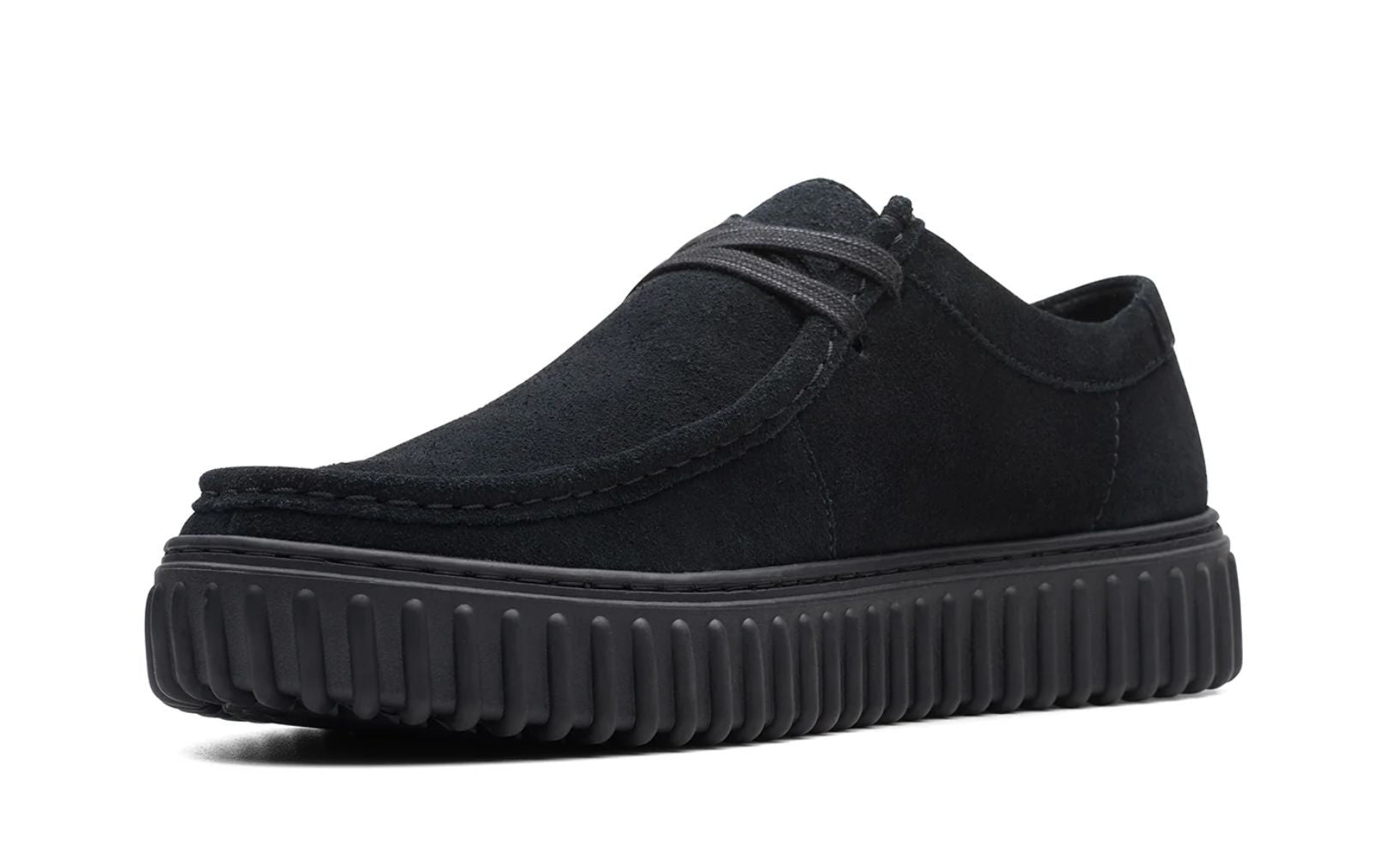 Allacciata uomo Clarks Torhill Lo black sde leather U27CL05 26172019