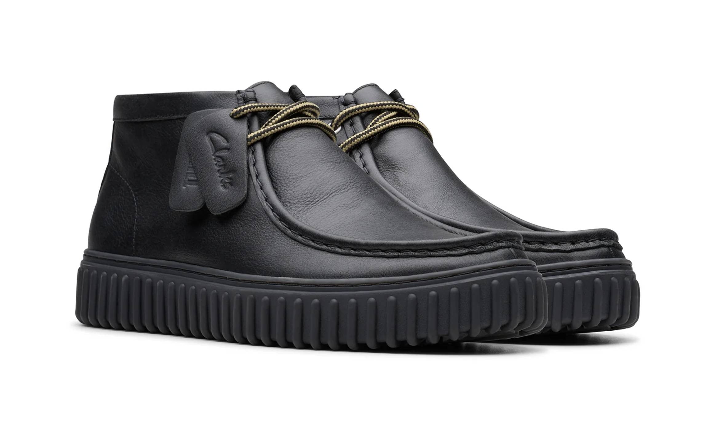 Polacchino uomo Clarks Torhill Hi black leather U27CL04 26178264