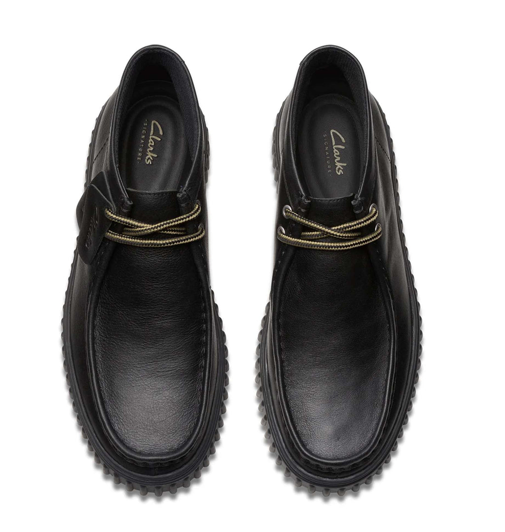 Polacchino uomo Clarks Torhill Hi black leather U27CL04 26178264
