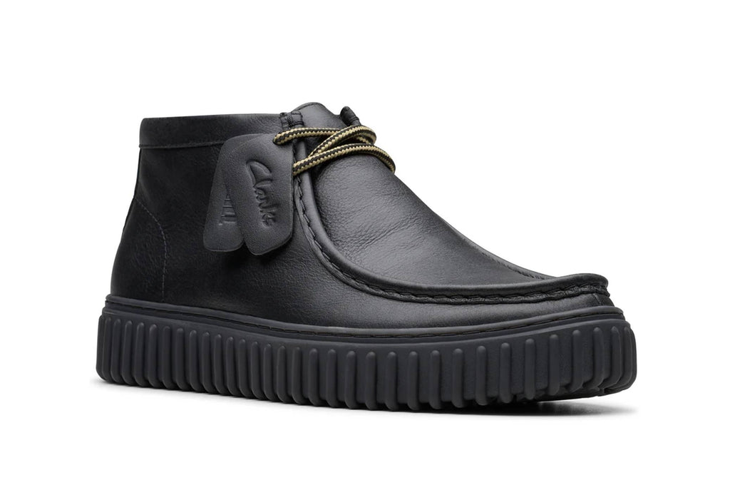 Polacchino uomo Clarks Torhill Hi black leather U27CL04 26178264