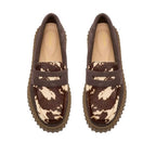 Mocassino donna Clarks Torhill Penny brown cow print D27CL01 26329492