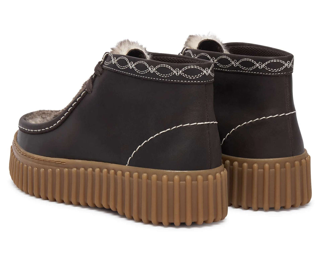 Polacchino donna Clarks Torhill Penny Moss dark brown interest D27CL02 26327772