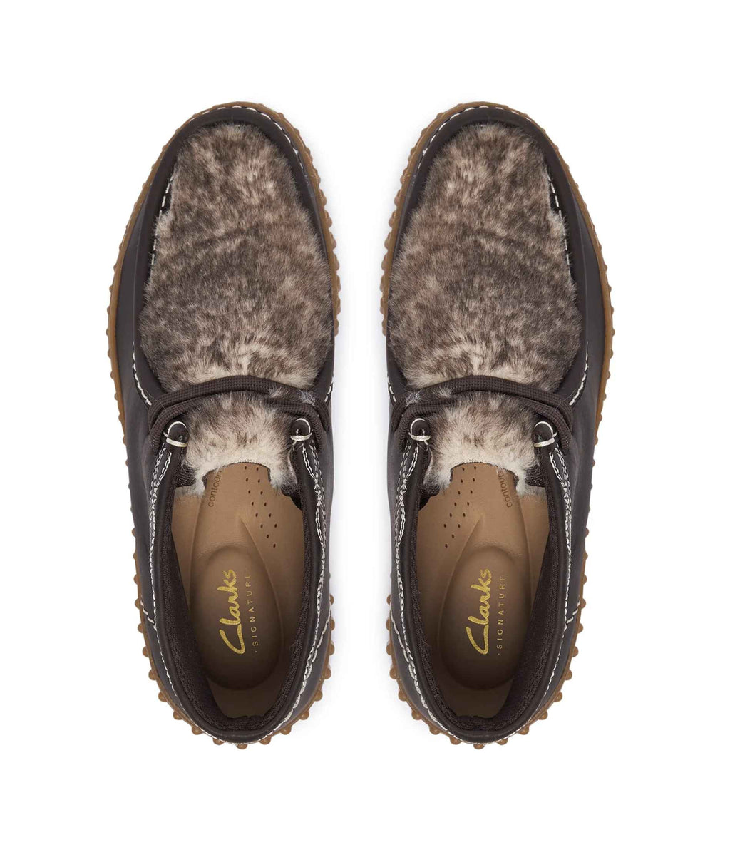 Polacchino donna Clarks Torhill Penny Moss dark brown interest D27CL02 26327772