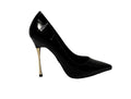 Scarpe donna décolleté Gold&gold tc 100 ecopelle cocco nero D27GG07 GD846-2