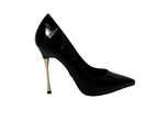 Scarpe donna décolleté Gold&gold tc 100 ecopelle cocco nero D27GG07 GD846-2