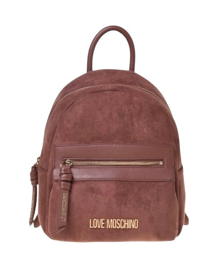 Borsa donna Love Moschino zaino velour cuoio B27MO27 JC4093PP1PLD120A