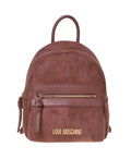 Borsa donna Love Moschino zaino velour cuoio B27MO27 JC4093PP1PLD120A