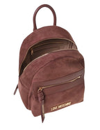 Borsa donna Love Moschino zaino velour cuoio B27MO27 JC4093PP1PLD120A