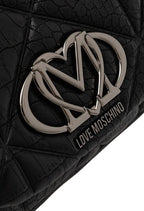 Borsa donna Love Moschino zaino stampa croco embossed nero B27MO34 JC4037PP1PLF1000