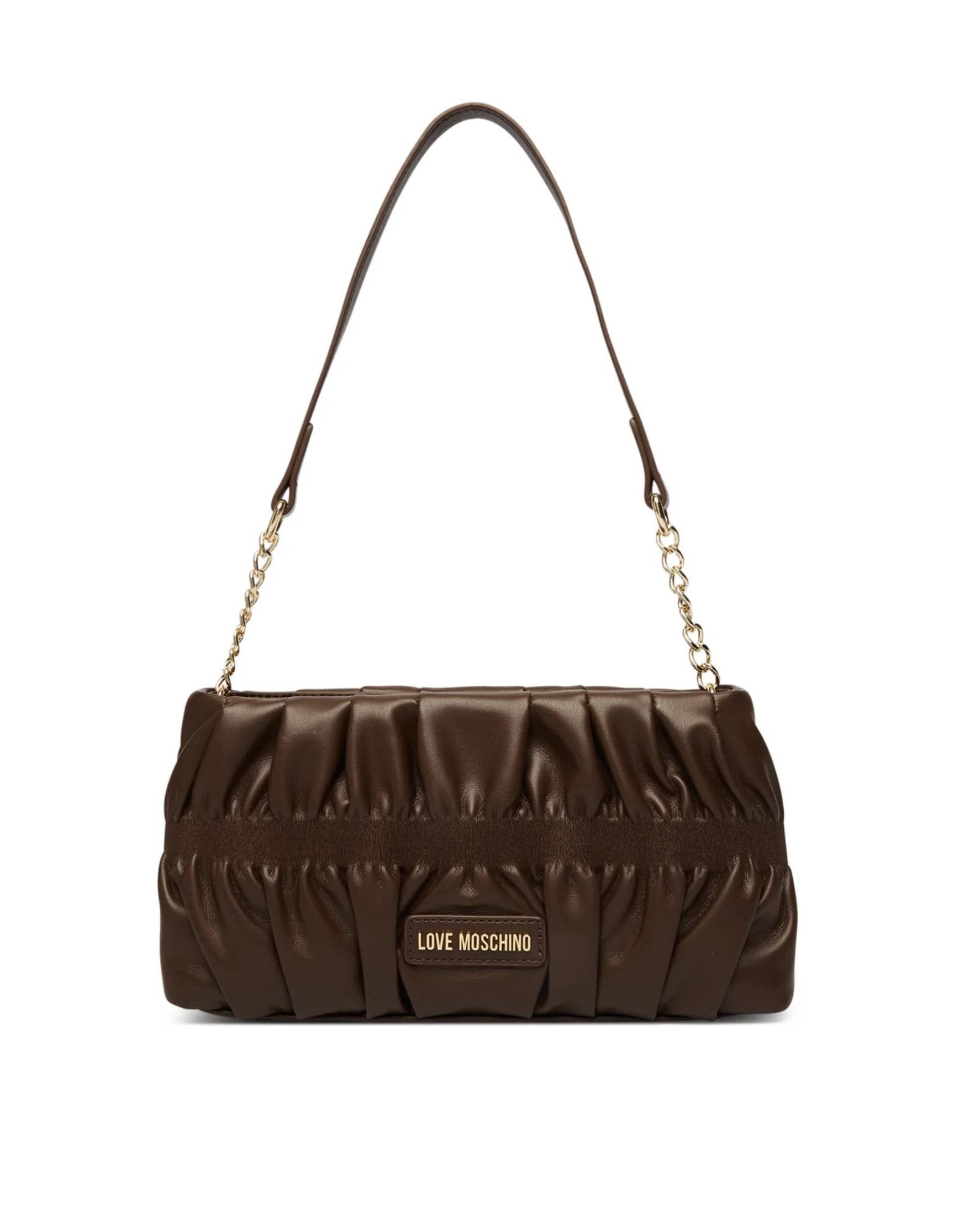 Borsa donna Love Moschino a spalla in ecopelle marrone B27MO38 JC4089PP1PLU0300