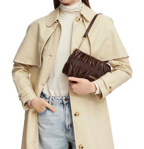 Borsa donna Love Moschino a spalla in ecopelle marrone B27MO38 JC4089PP1PLU0300