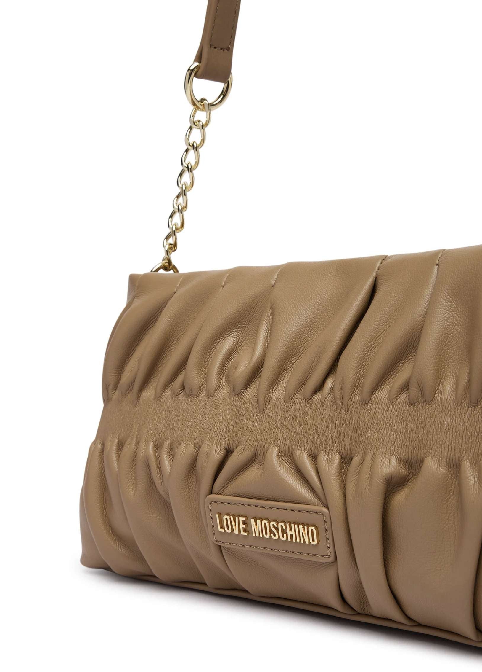Borsa donna Love Moschino a spalla in ecopelle sabbia B27MO43 JC4089PP1PLU0105