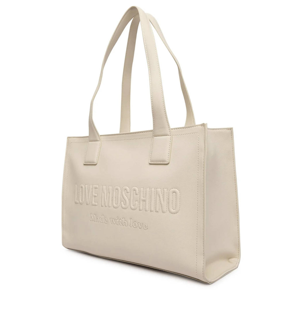 Borsa Love Moschino shopper in ecopelle avorio B27MO47 JC4045PP1OLE0110