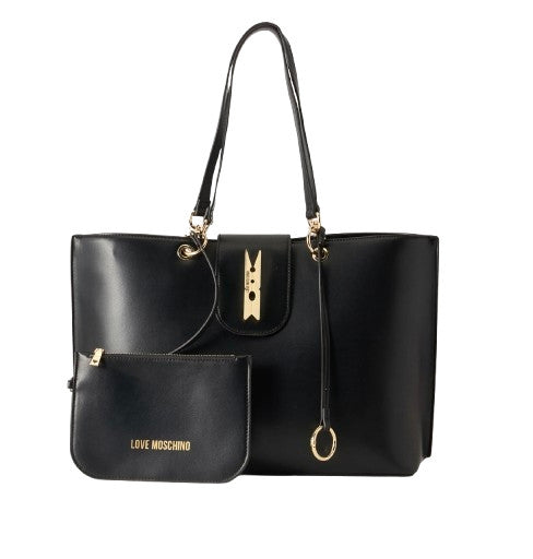 Borsa donna Love Moschino shopper in ecopelle nero B27MO52 JC4029PP1PLI0000