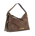 Borsa donna a mano/ spalla Love Moschino velour marrone B27MO53 JC4090PP1PLD130A