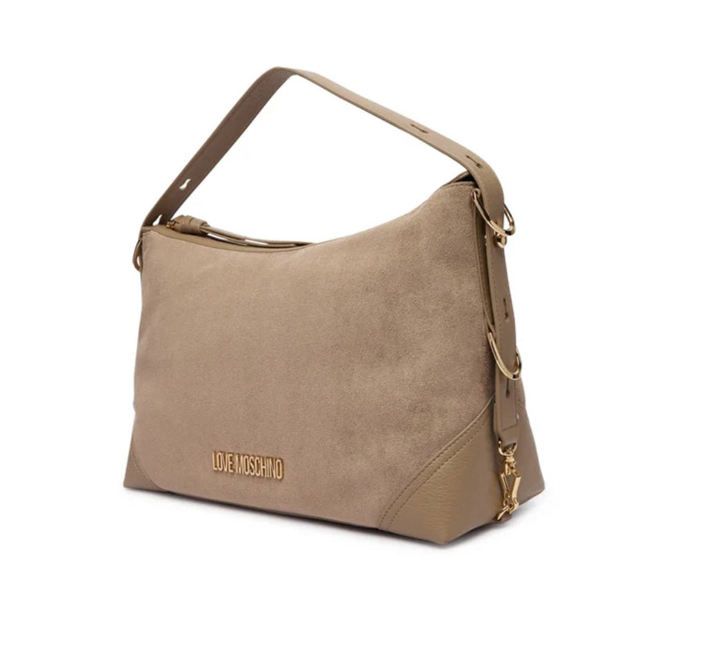 Borsa donna a mano/ spalla Love Moschino velour sabbia B27MO56 JC4090PP1PLD110A