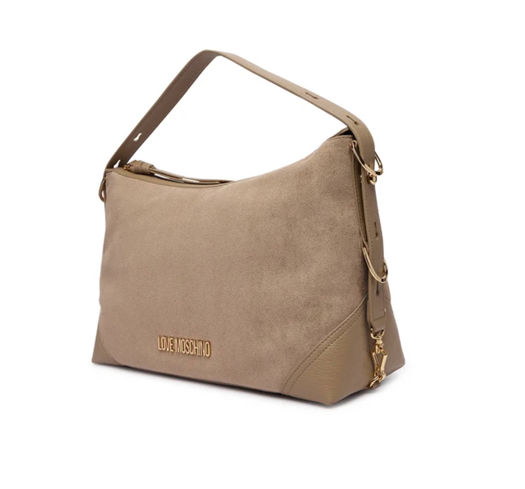 Borsa donna a mano/ spalla Love Moschino velour sabbia B27MO56 JC4090PP1PLD110A