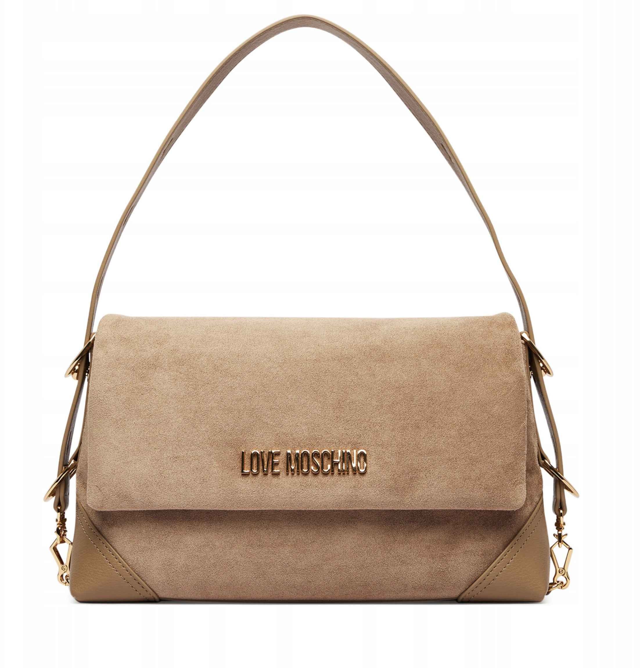 Borsa donna a mano/ spalla Love Moschino velour sabbia B27MO57 JC4092PP1PLD110A