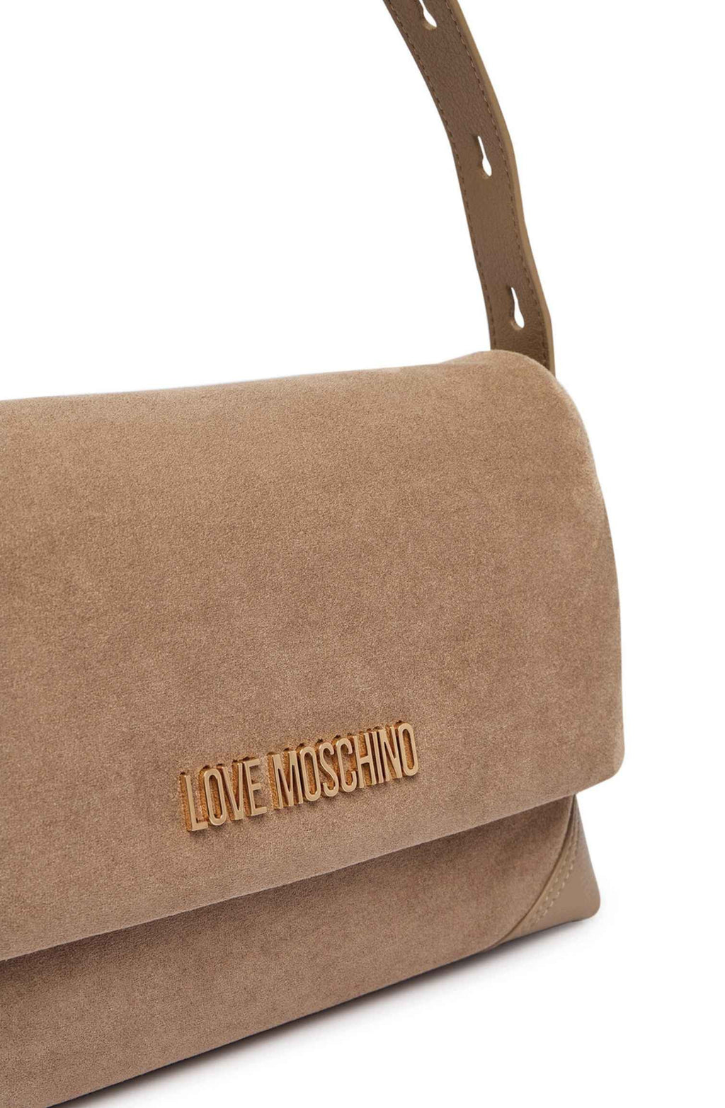 Borsa donna a mano/ spalla Love Moschino velour sabbia B27MO57 JC4092PP1PLD110A