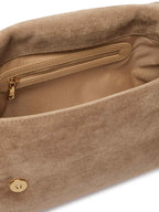 Borsa donna a mano/ spalla Love Moschino velour sabbia B27MO57 JC4092PP1PLD110A