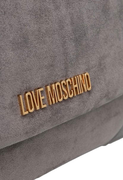 Borsa donna a mano/ spalla Love Moschino velour grigio B27MO58 JC4092PP1PLD101A