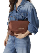 Borsa donna a mano/ spalla Love Moschino velour cuoio B27MO59 JC4092PP1PLD120A