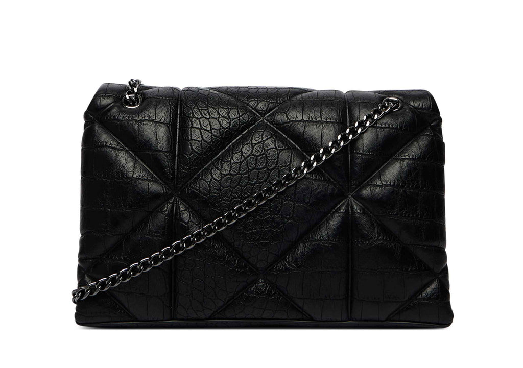 Borsa donna a spalla/ tracolla Love Moschino croco nero B27MO60 JC4041PP1PLF1000