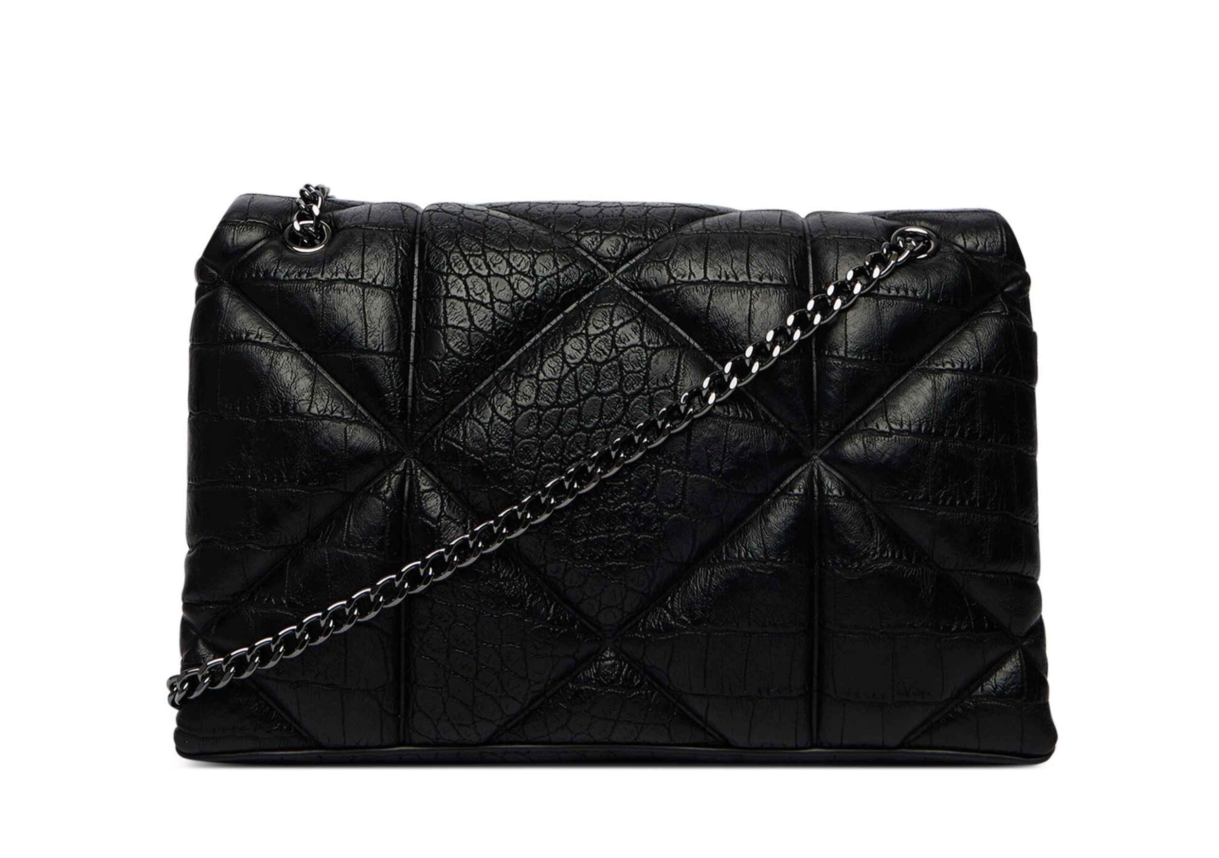 Borsa donna a spalla/ tracolla Love Moschino croco nero B27MO60 JC4041PP1PLF1000