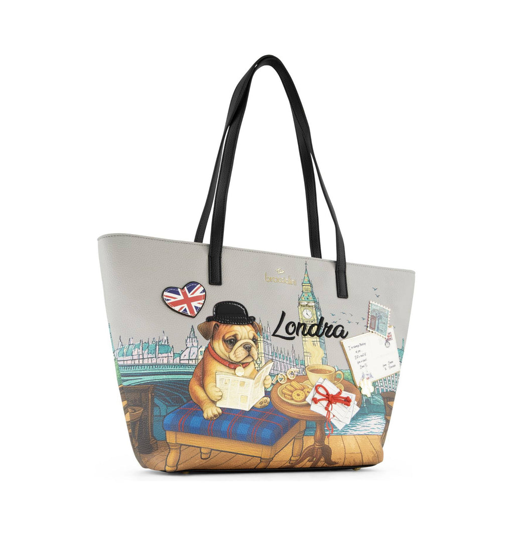 Borsa a spalla Braccialini Cartoline Londra B27BR09 B19164