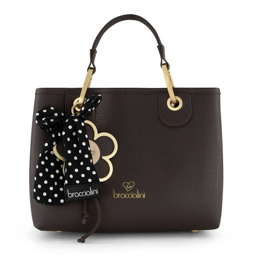Borsa a mano con tracolla Braccialini Beth marrone B27BR14 B19221