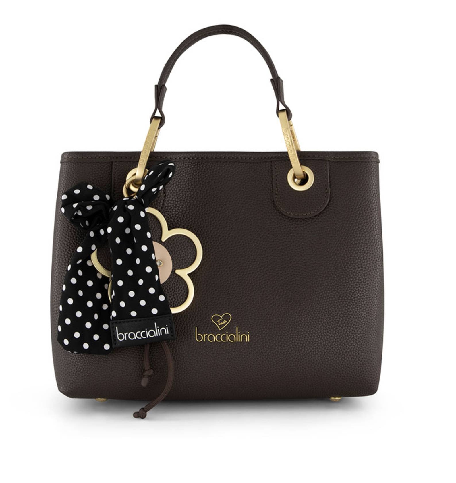 Borsa a mano con tracolla Braccialini Beth marrone B27BR14 B19221