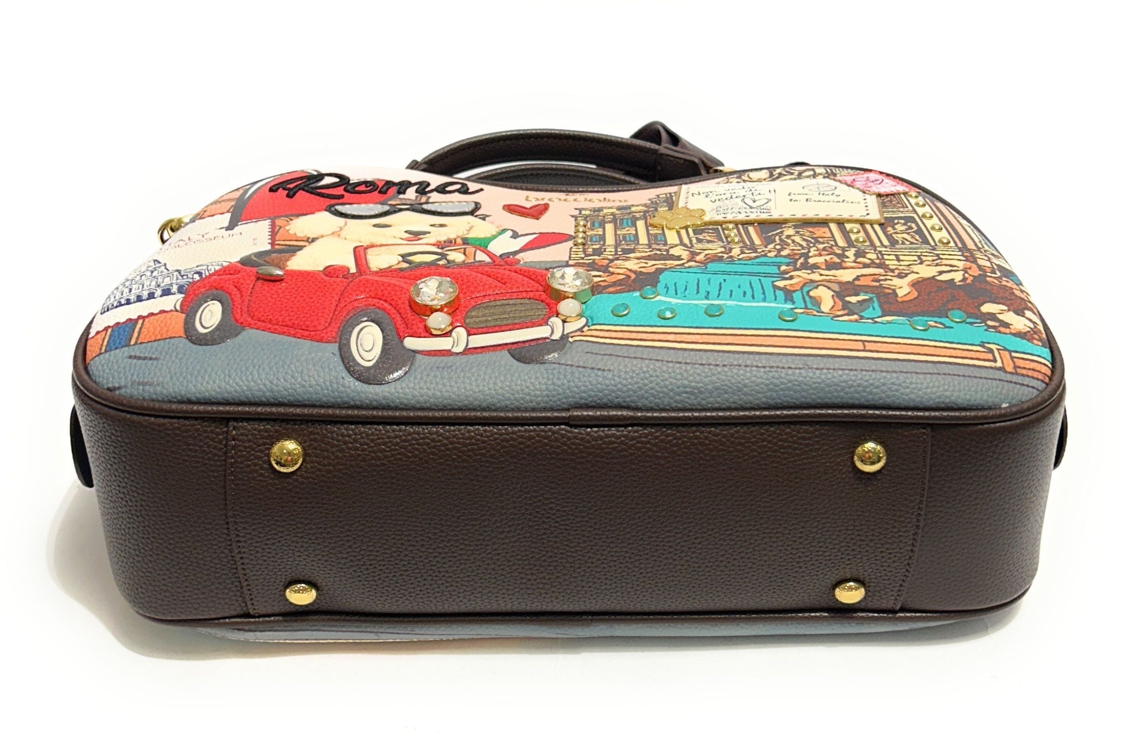Borsa a mano/tracolla Braccialini Cartoline Roma multicolore B27BR16 B19163