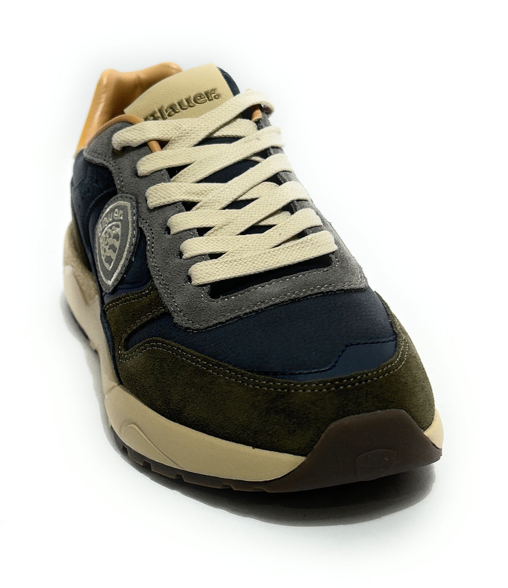 Sneaker uomo Blauer Ozark01 military/ navy U27BU04 F6OZARK01/NUS