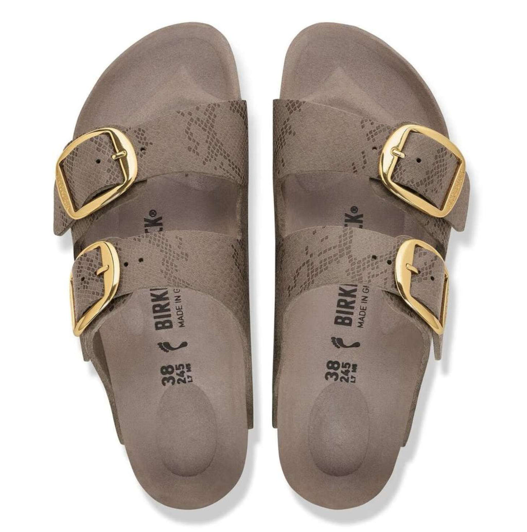 Sandalo donna Birkenstock Arizona Big Buckle python gray taupe D27BI01 1032891