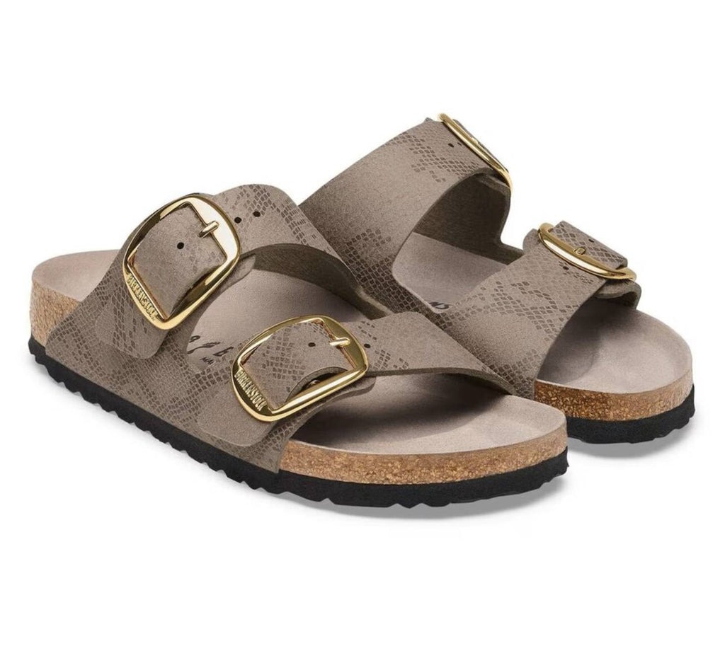 Sandalo donna Birkenstock Arizona Big Buckle python gray taupe D27BI01 1032891