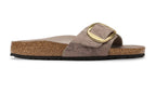 Sandalo donna Birkenstock Madrid Big Buckle animalier gray buckle D27BI03 1032935