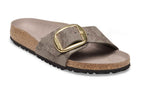 Sandalo donna Birkenstock Madrid Big Buckle animalier gray buckle D27BI03 1032935