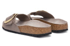 Sandalo donna Birkenstock Madrid Big Buckle animalier gray buckle D27BI03 1032935