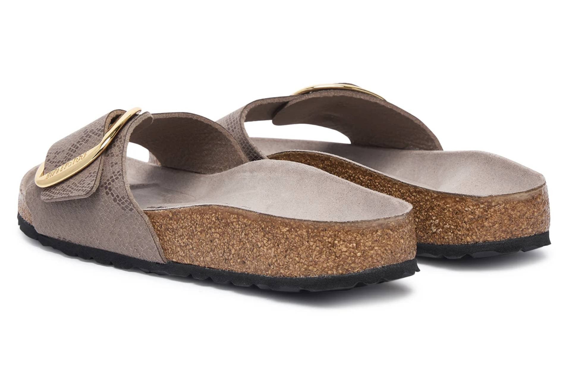 Sandalo donna Birkenstock Madrid Big Buckle animalier gray buckle D27BI03 1032935
