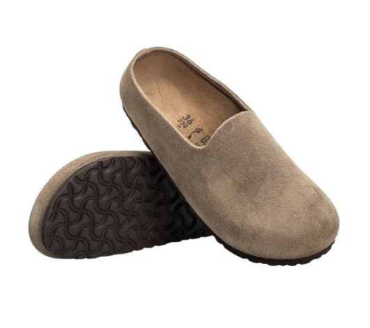 Scarpe donna sabot Birkenstock Amsterdam Wrapped taupe D27BI02 1032550