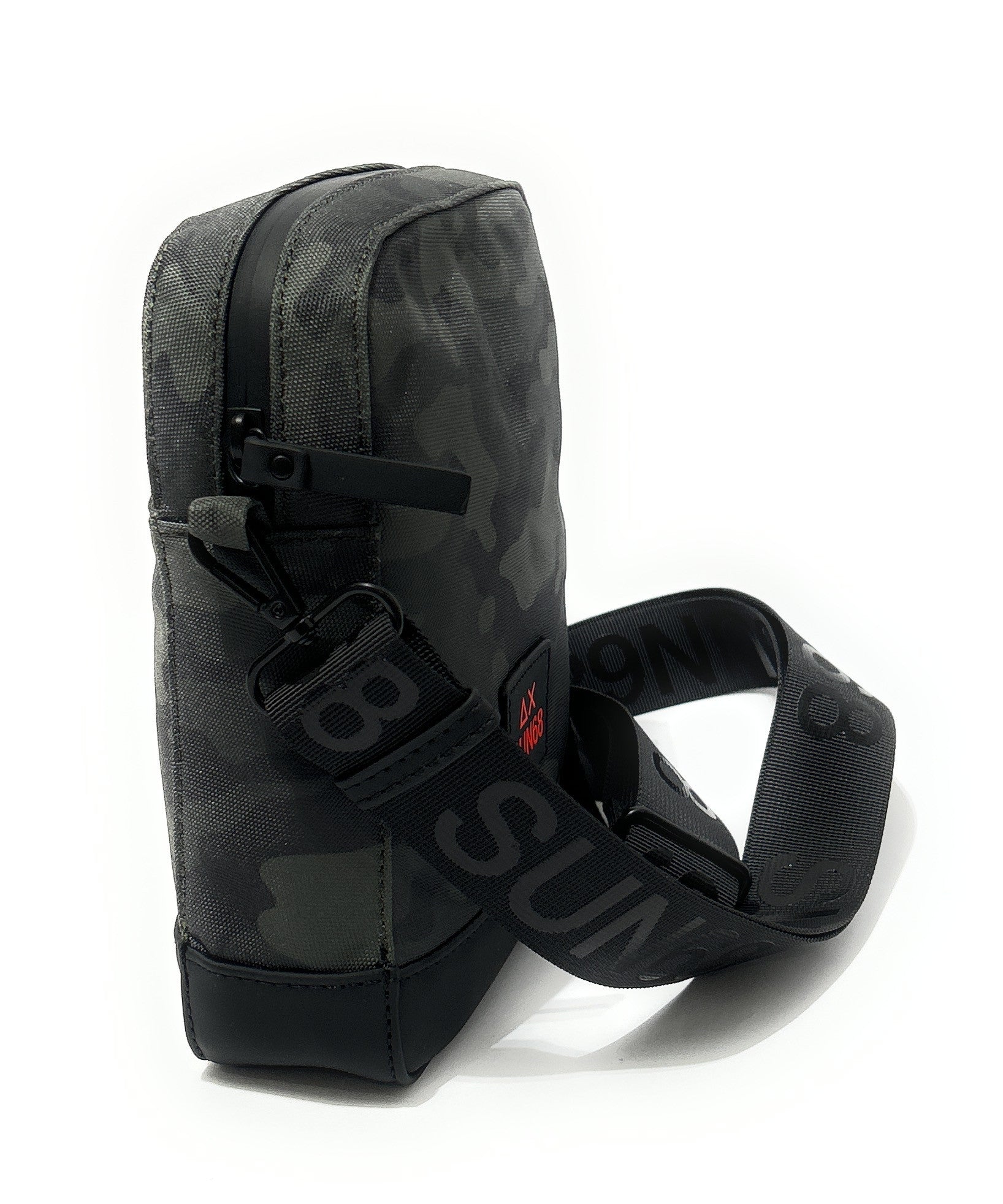 Borsa uomo crossbody everyday in nylon Sun 68 militare scuro B27SU05 Y46119