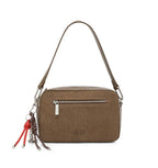Borsa donna a mano/ tracolla Sun 68 camera bag velvet corduroy beige scuro B27SU07 Y46218