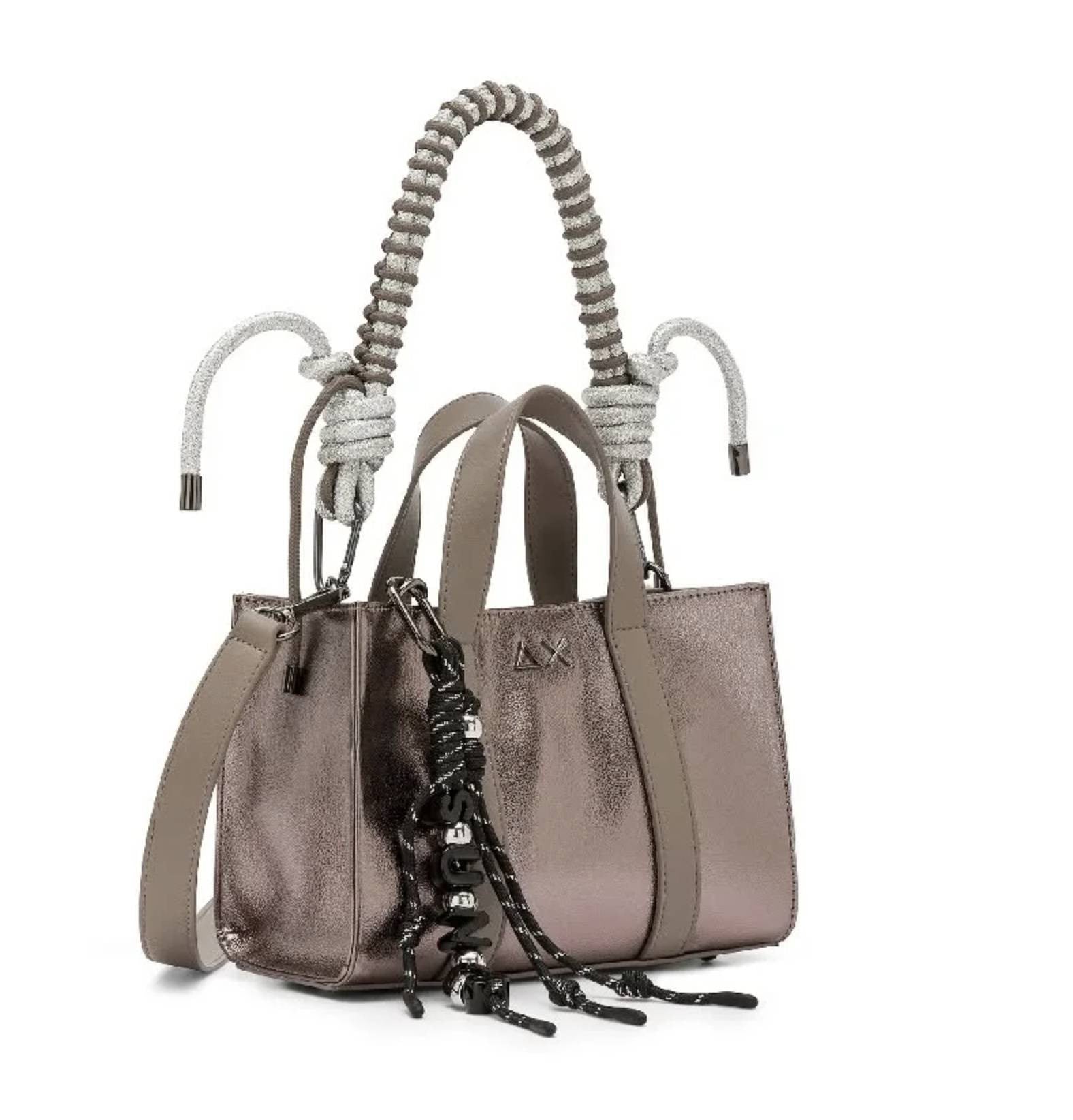 Borsa donna Sun 68 a mano/ tracolla mini bag ecopelle metallic acciaio B27SU04 Y46215
