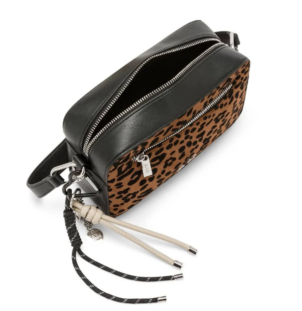Borsa donna a mano/ tracolla Sun 68 camera bag animalier cacao/nero B27SU12 Y46239