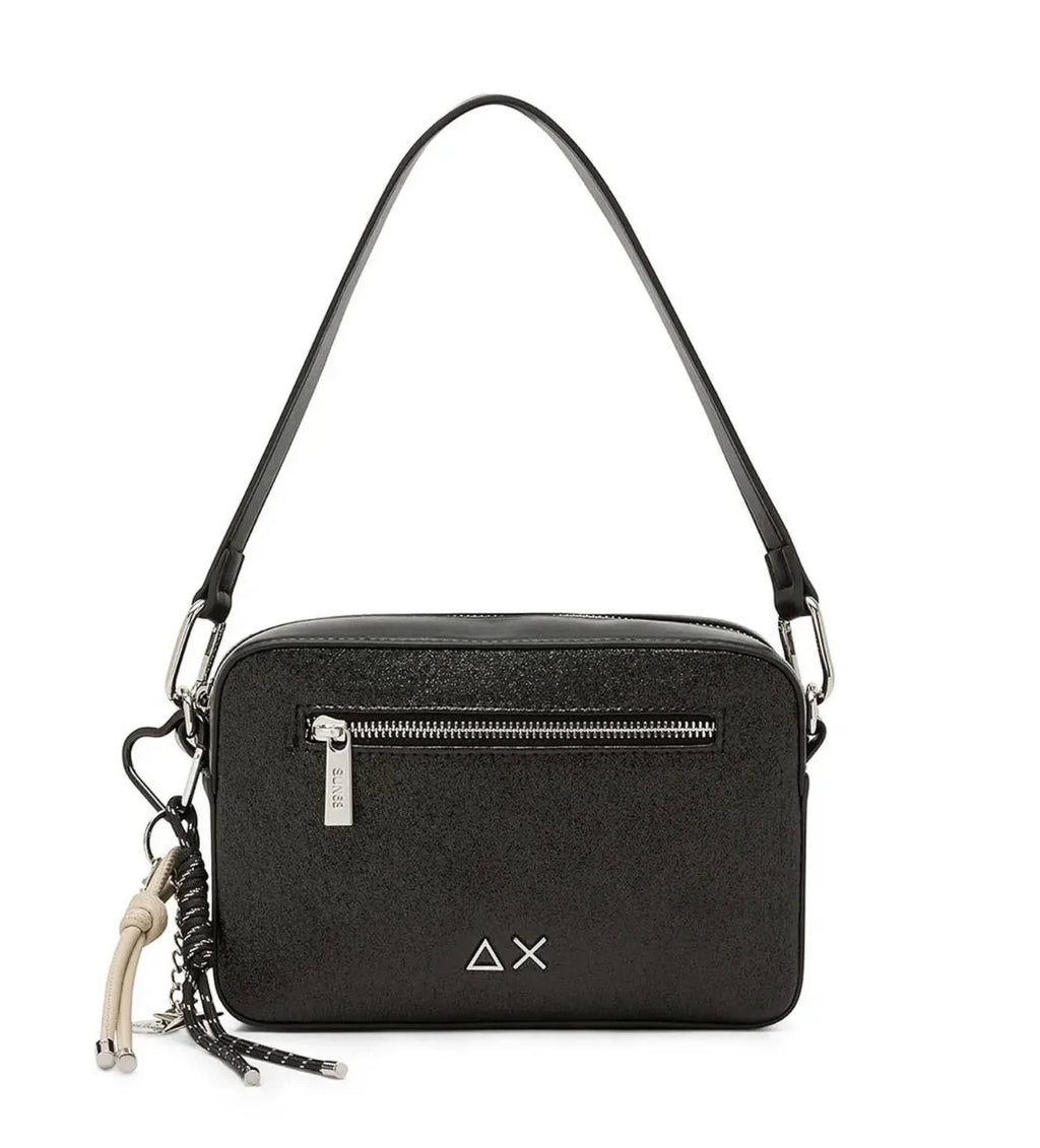 Borsa donna a mano/ tracolla Sun 68 camera bag glitter nero B27SU13 Y46231