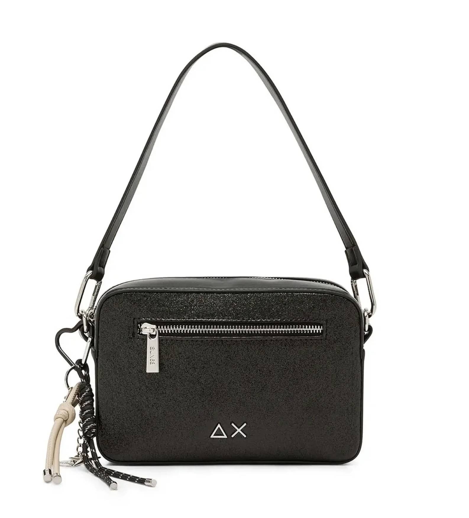 Borsa donna a mano/ tracolla Sun 68 camera bag glitter nero B27SU13 Y46231